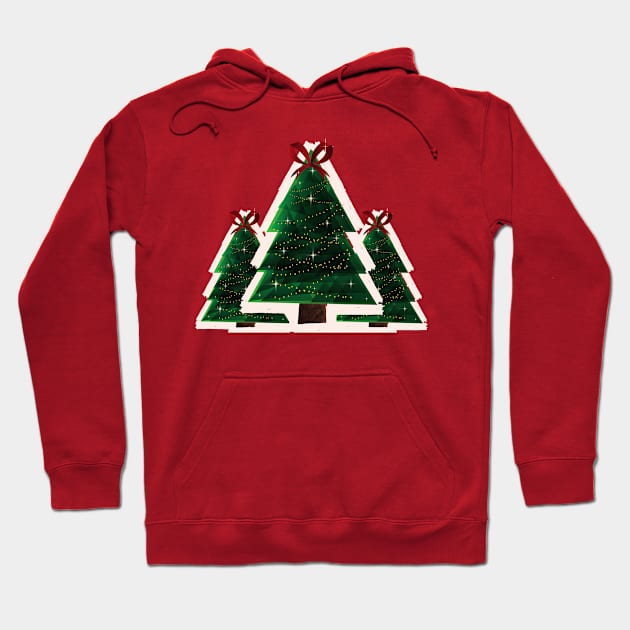 Christmas tree Hoodie by Dessein